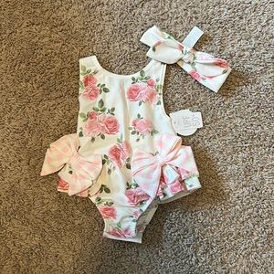 Baby girls boutique swimsuit